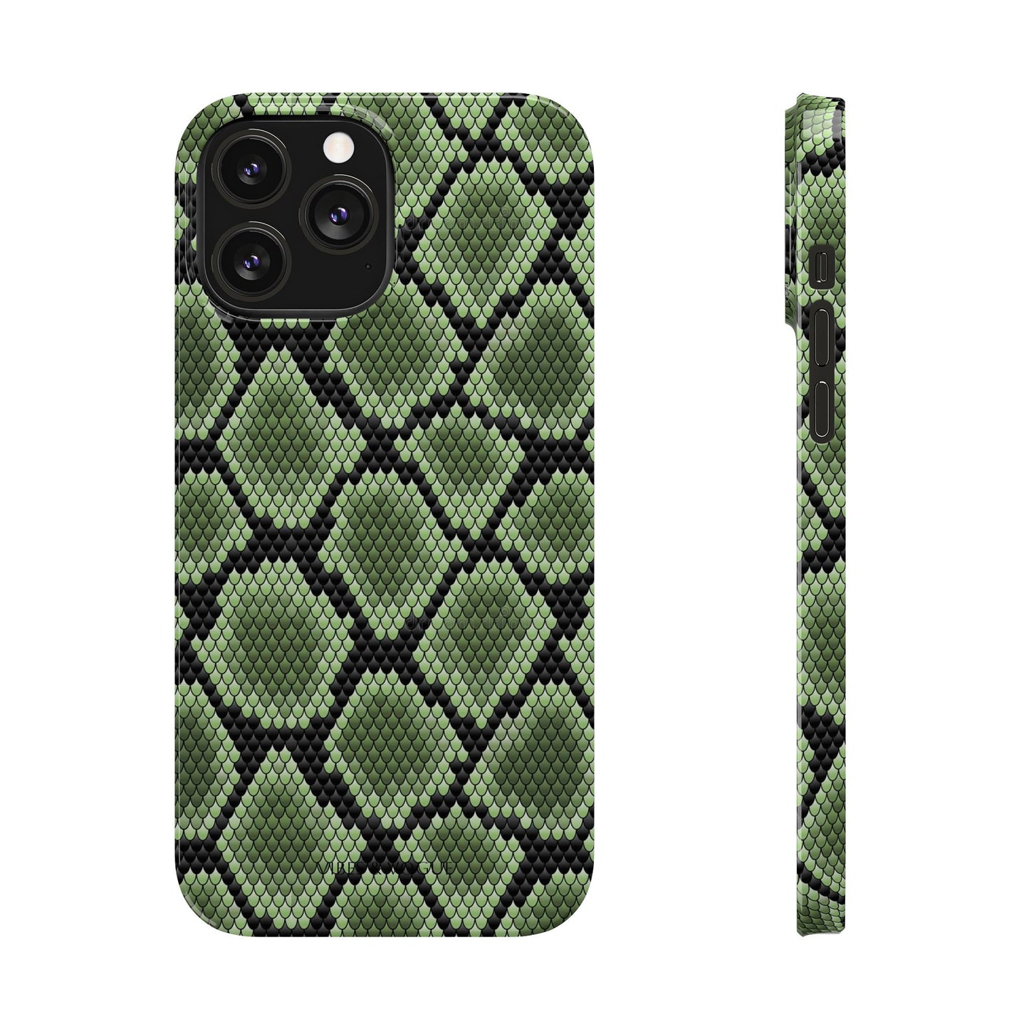 Sleek Green Snake Skin Slim Phone Case - Stylish & Protective for All Occasions