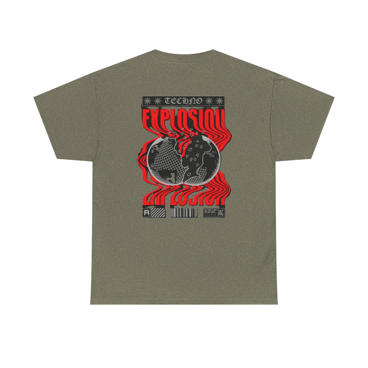 Graphic Tee for Music Lovers, Retro Explosion Design, Unisex Cotton Shirt, Perfect for Festivals, Concerts, Gift Idea