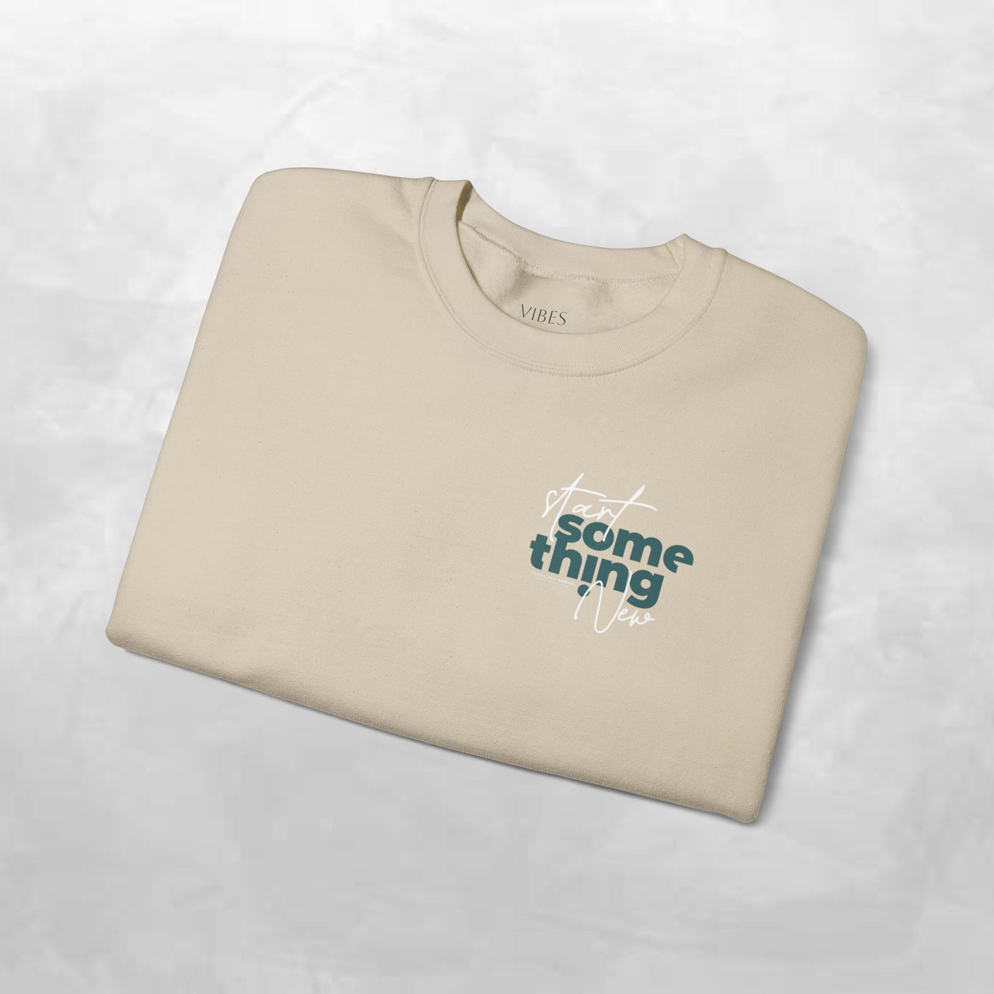 Minimal 'Do Something' Crewneck Sweatshirt