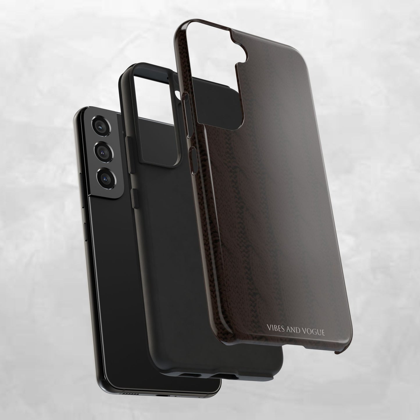 Cable Knit Chocolate Tough Phone Case — Vibes and Vogue Protective Cover