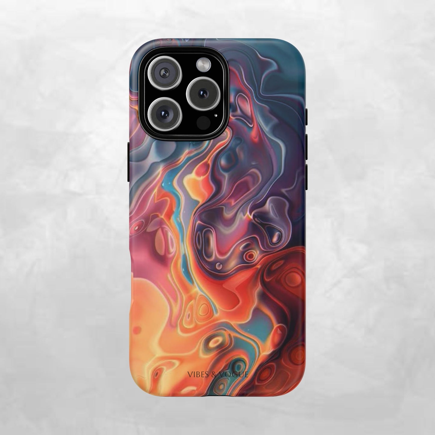 Colorful Phone Case, Abstract Print Cover, Tough Cases for Protection, Gift for Her, Modern Design, Trendy Mobile Accessory