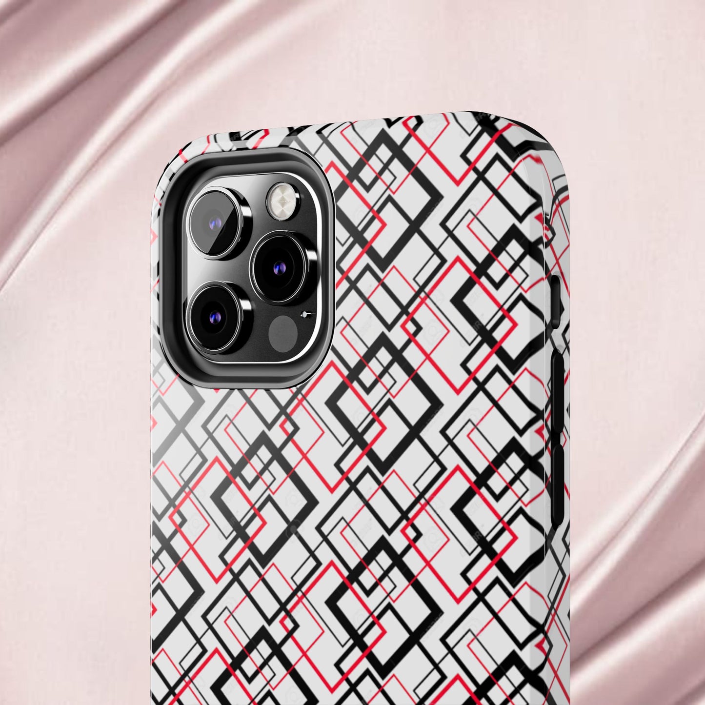 Stylish Geometric Tough Phone Case - Modern Design for Trendsetters
