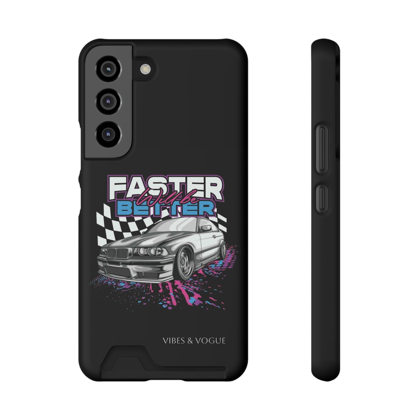 Racer Phone Case with Card Holder - Fast & Furious Motif
