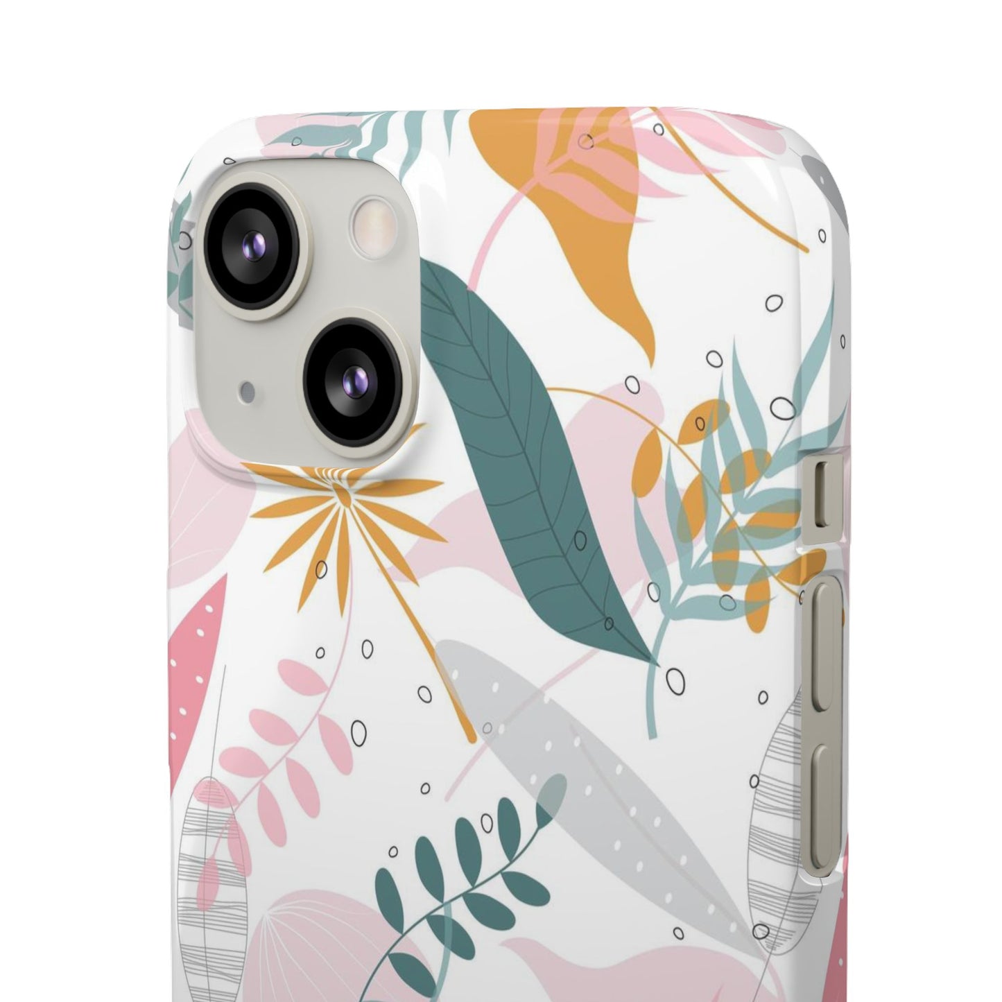 Floral Snap Case - Stylish Phone Protector with Botanical Design