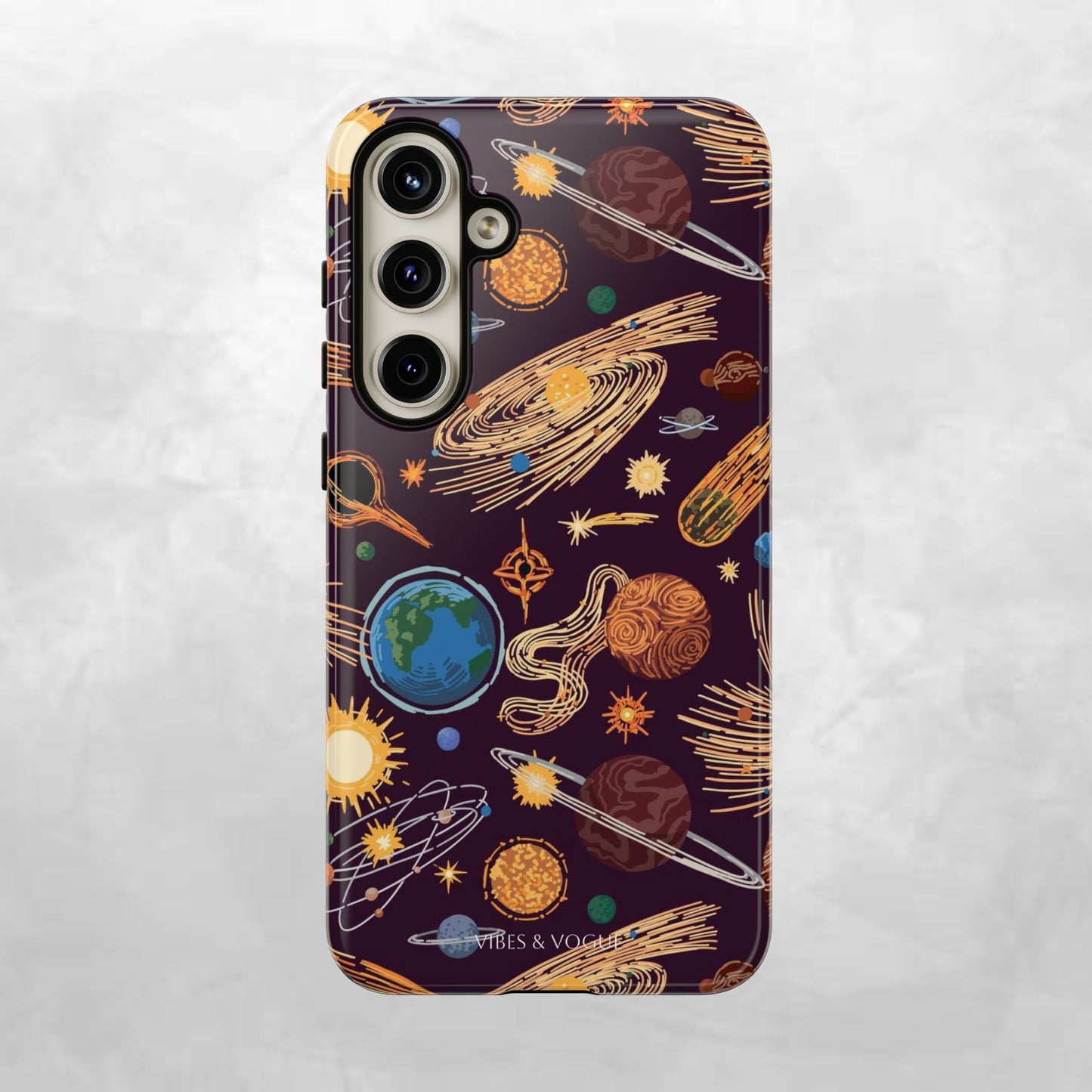 Space-Themed Phone Case - Cosmic Galaxy Design, Durable Protective Cover, Unique Gift, Celestial Lover's Accessory