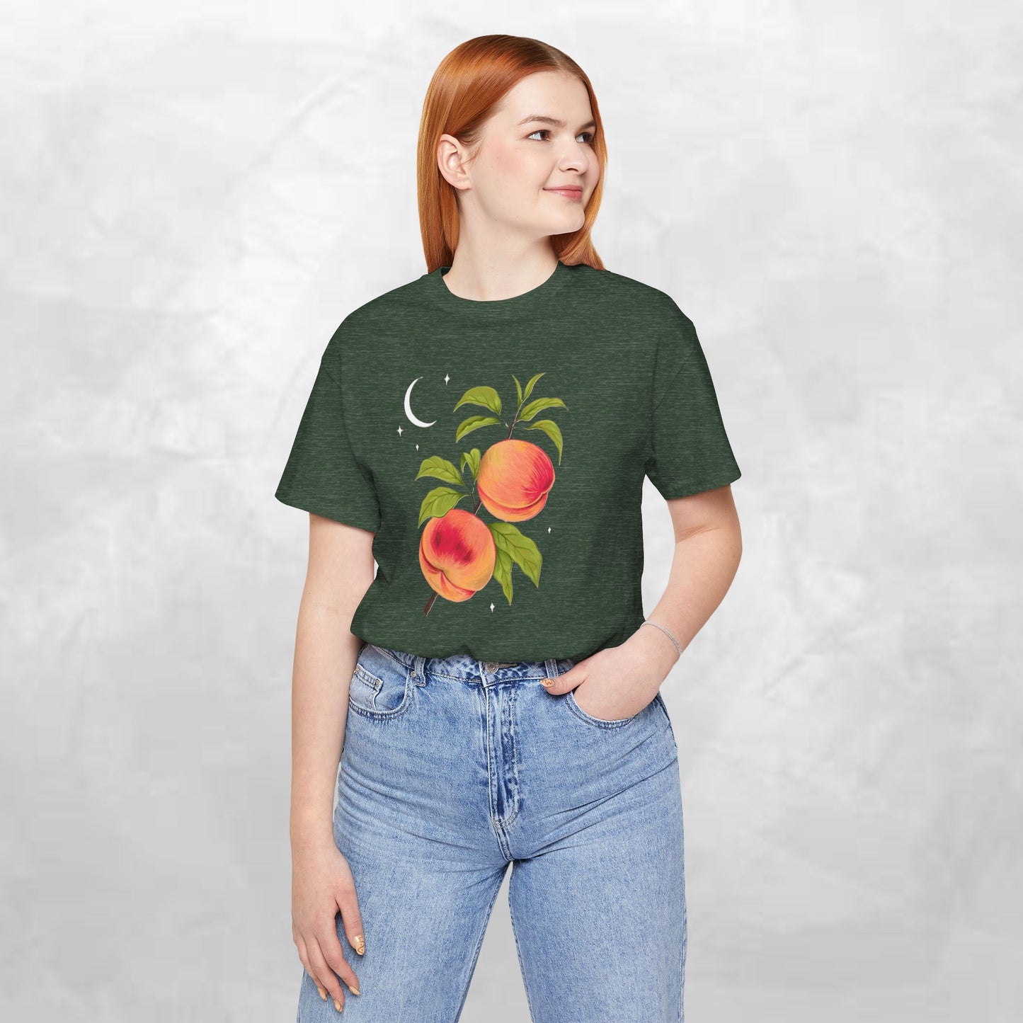 Peachy Summer Vibes Tee - Unisex Jersey Short Sleeve Shirt, Casual Wear, Gift for Her, Summer Fashion, Peach Design, Birthday Gift
