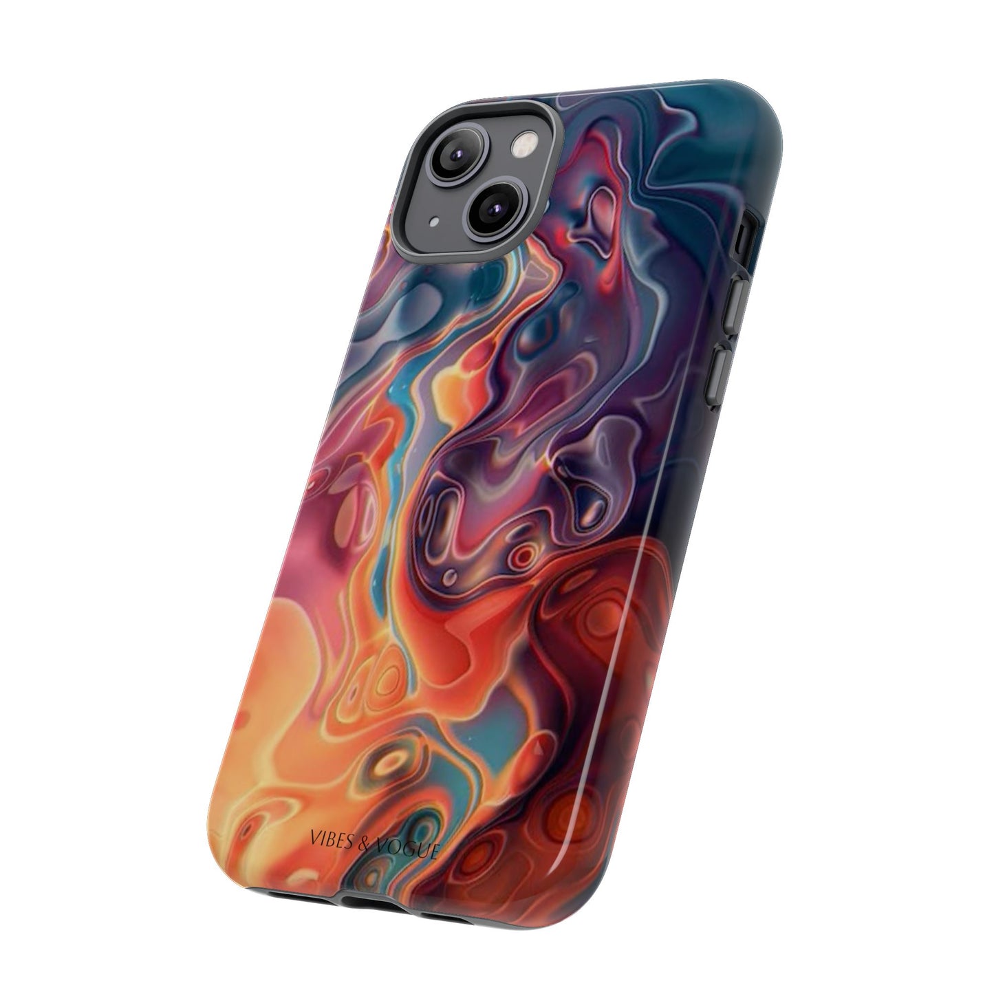 Colorful Phone Case, Abstract Print Cover, Tough Cases for Protection, Gift for Her, Modern Design, Trendy Mobile Accessory