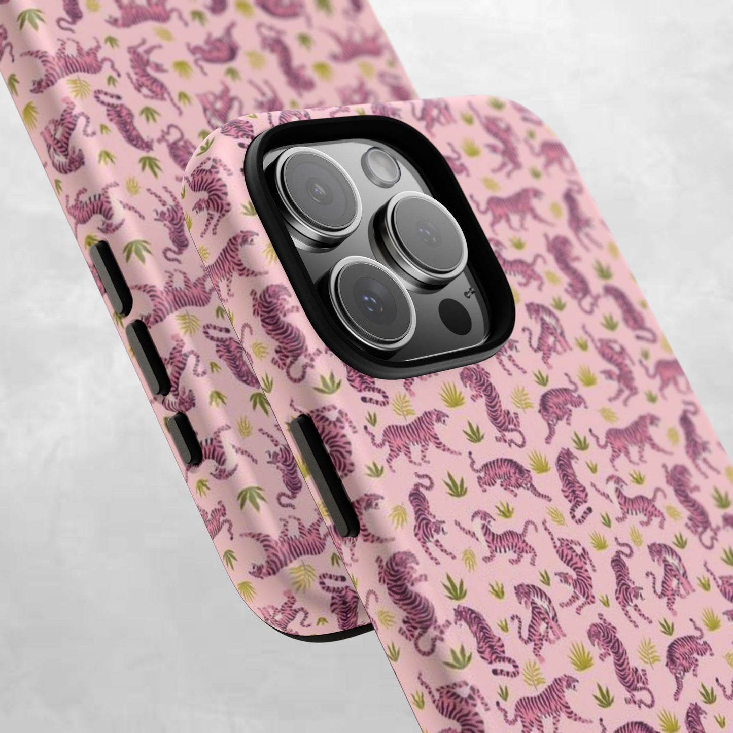 Pink Tiger Pattern Phone Case - Tough Cases
