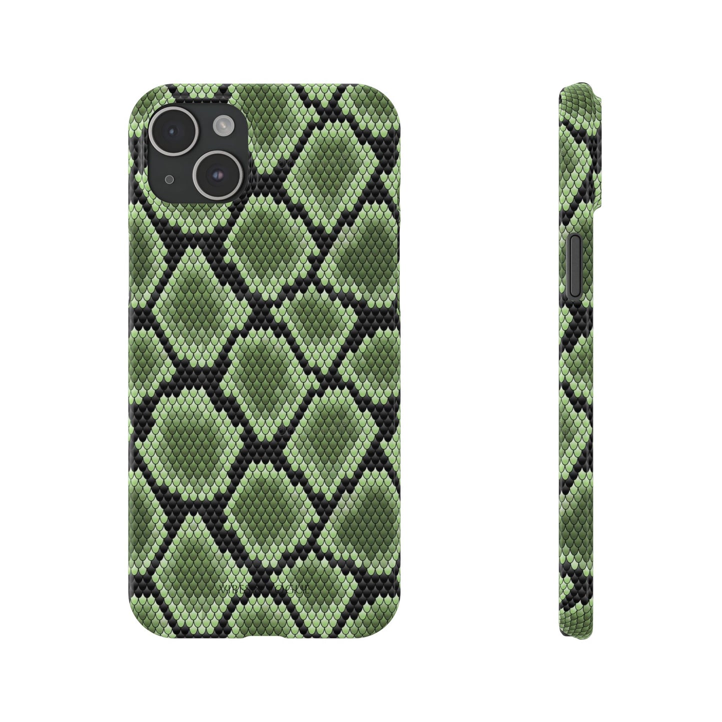Sleek Green Snake Skin Slim Phone Case - Stylish & Protective for All Occasions