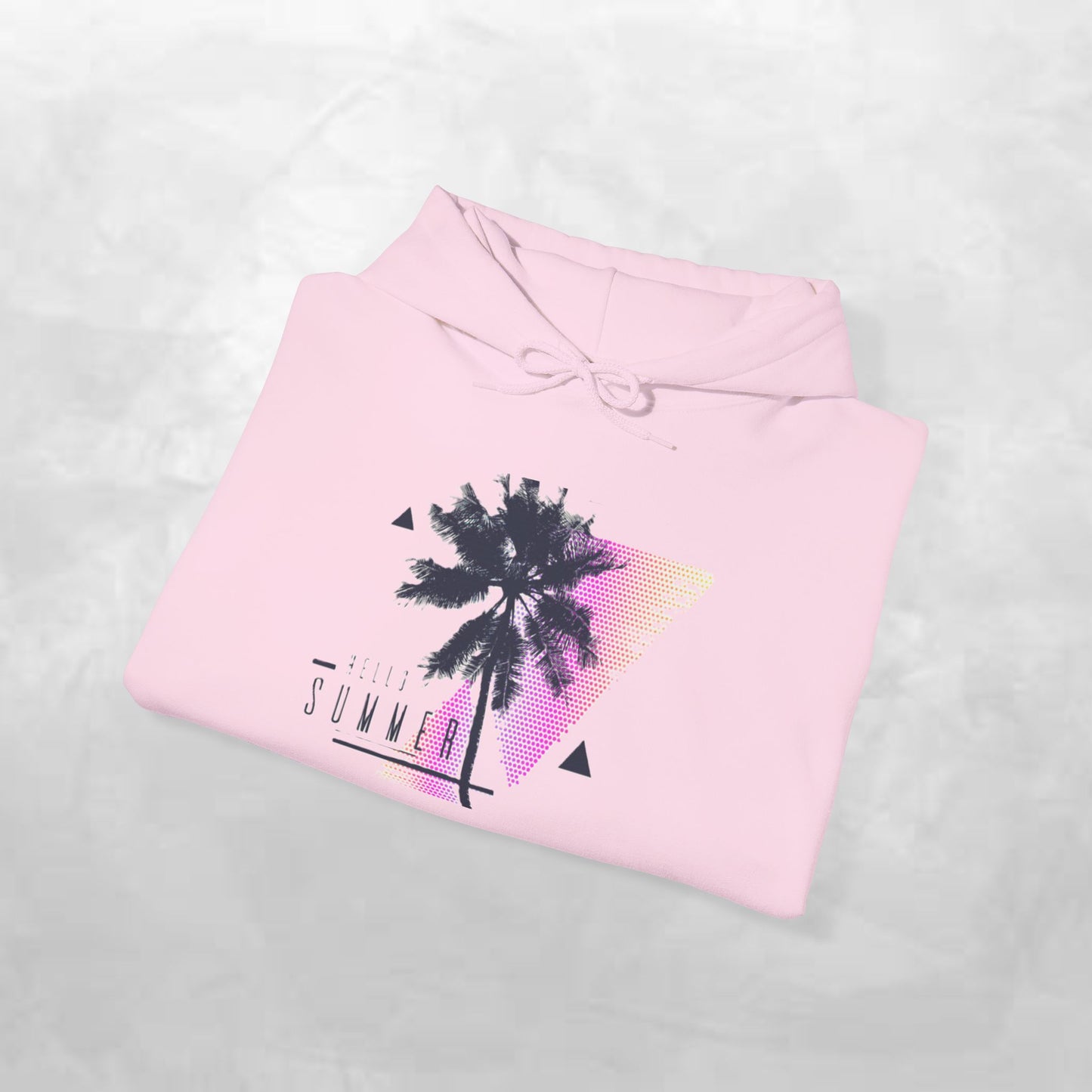 Tropical Vibe Hoodie, Summer Comfort Sweatshirt, Beachy Pullover for Vacation, Unisex Hooded Top, Gift for Warm Weather