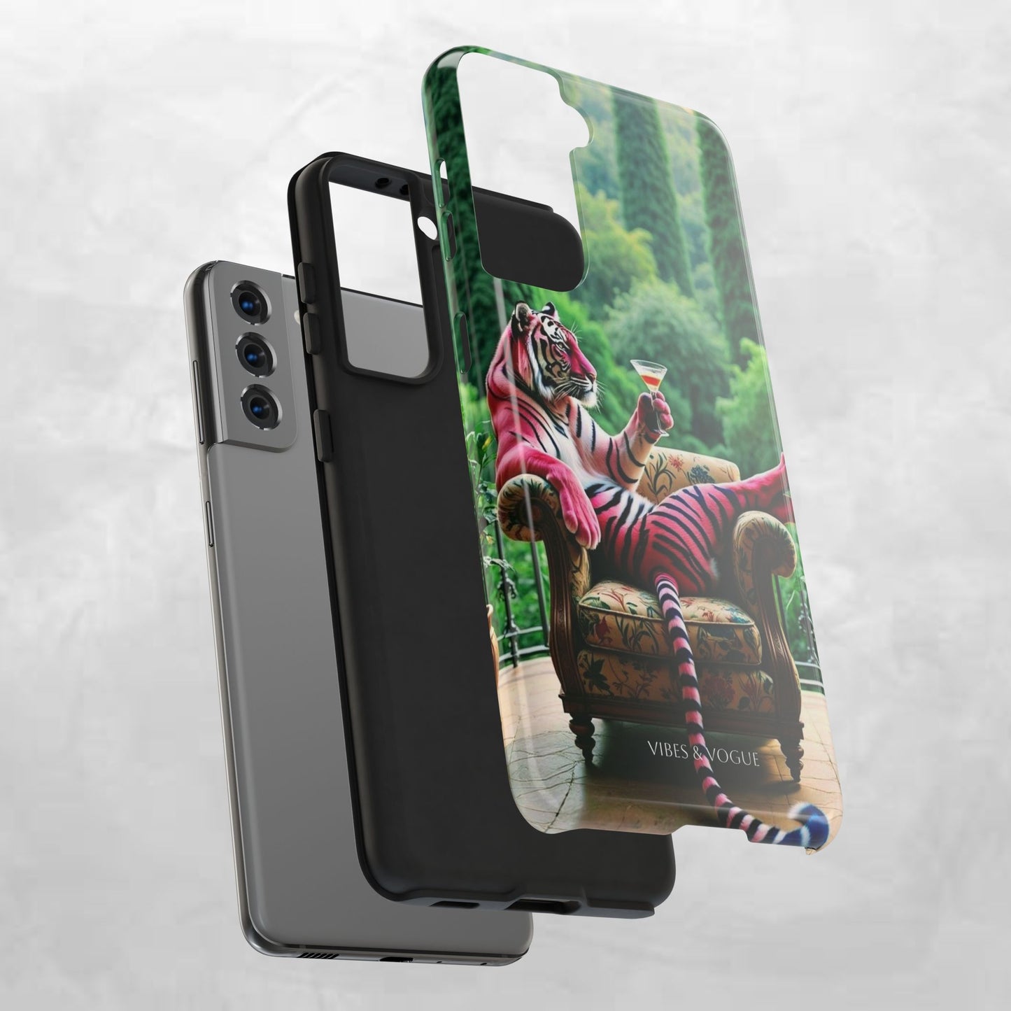 Relaxed Tiger Phone Case | Tough Case for Animal Lovers, Unique Gift for Friends, Stylish Tech Accessories, Fun Phone Cover, Vibrant Design
