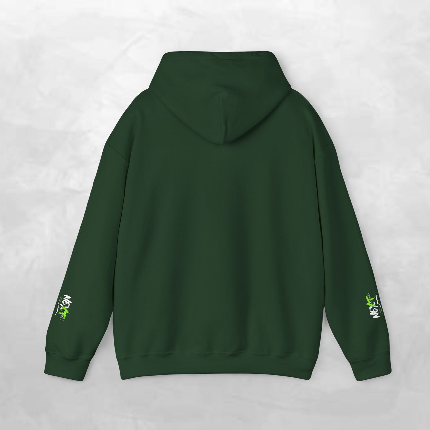 Next Wave Hoodie — Black Streetwear Hoodie with Neon Green Graphic