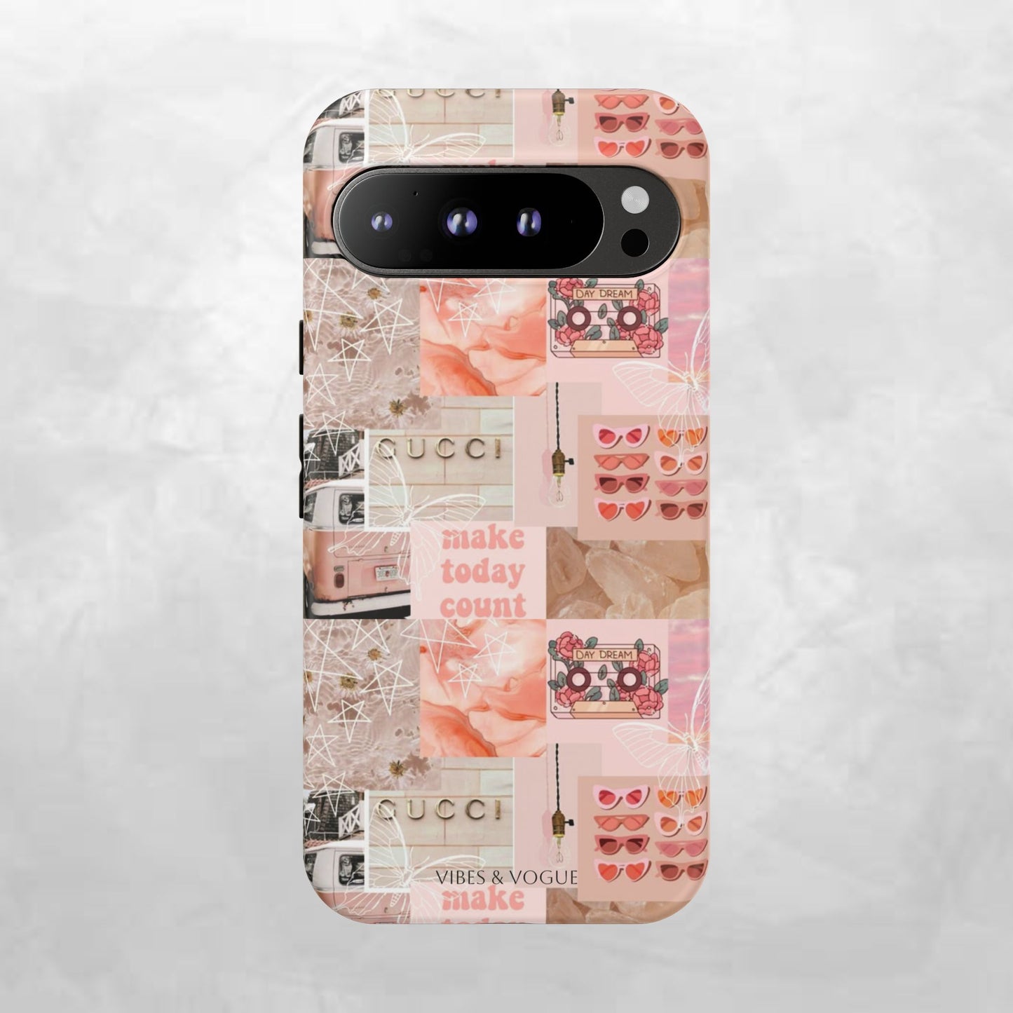 Stylish Phone Case for Trendsetters, Customizable Smartphone Cover, Vibes & Vogue Design, Floral Aesthetic Gift, Unique Tech Accessory