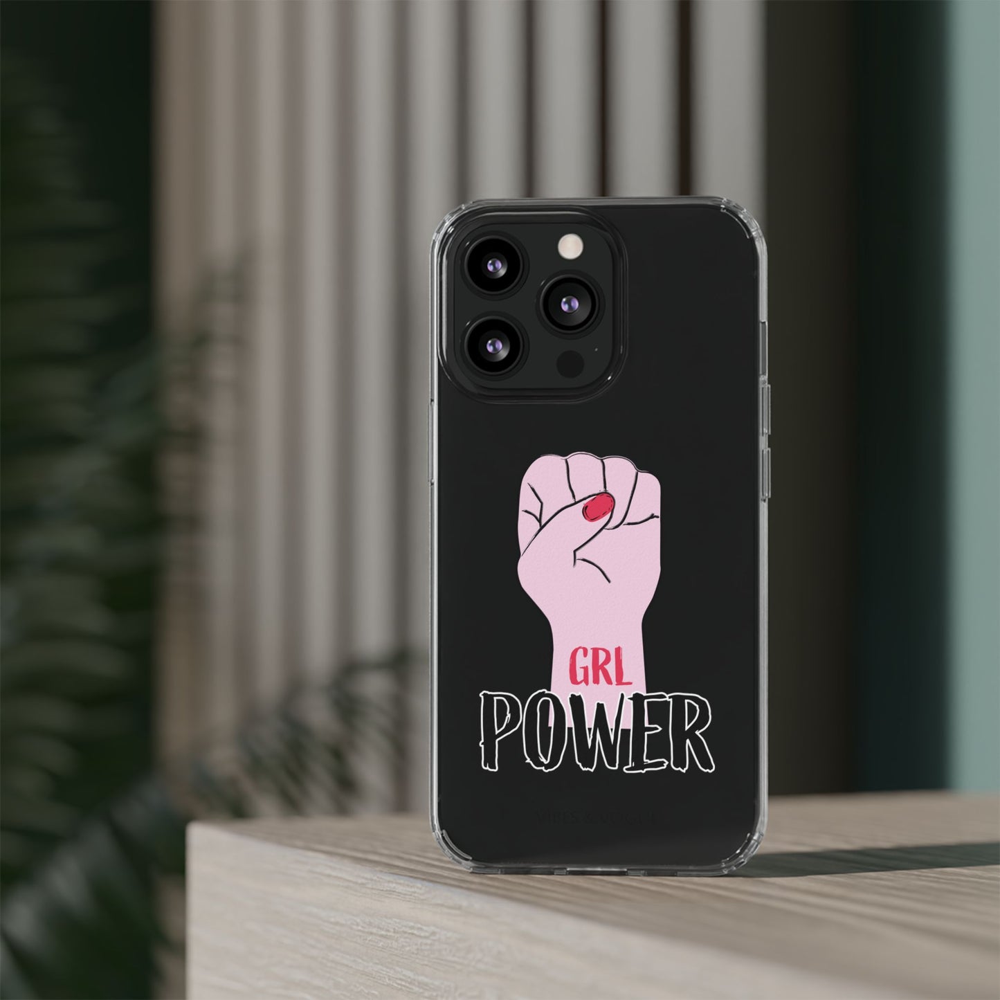 Empowering Clear Phone Case - 'GRL POWER' Design