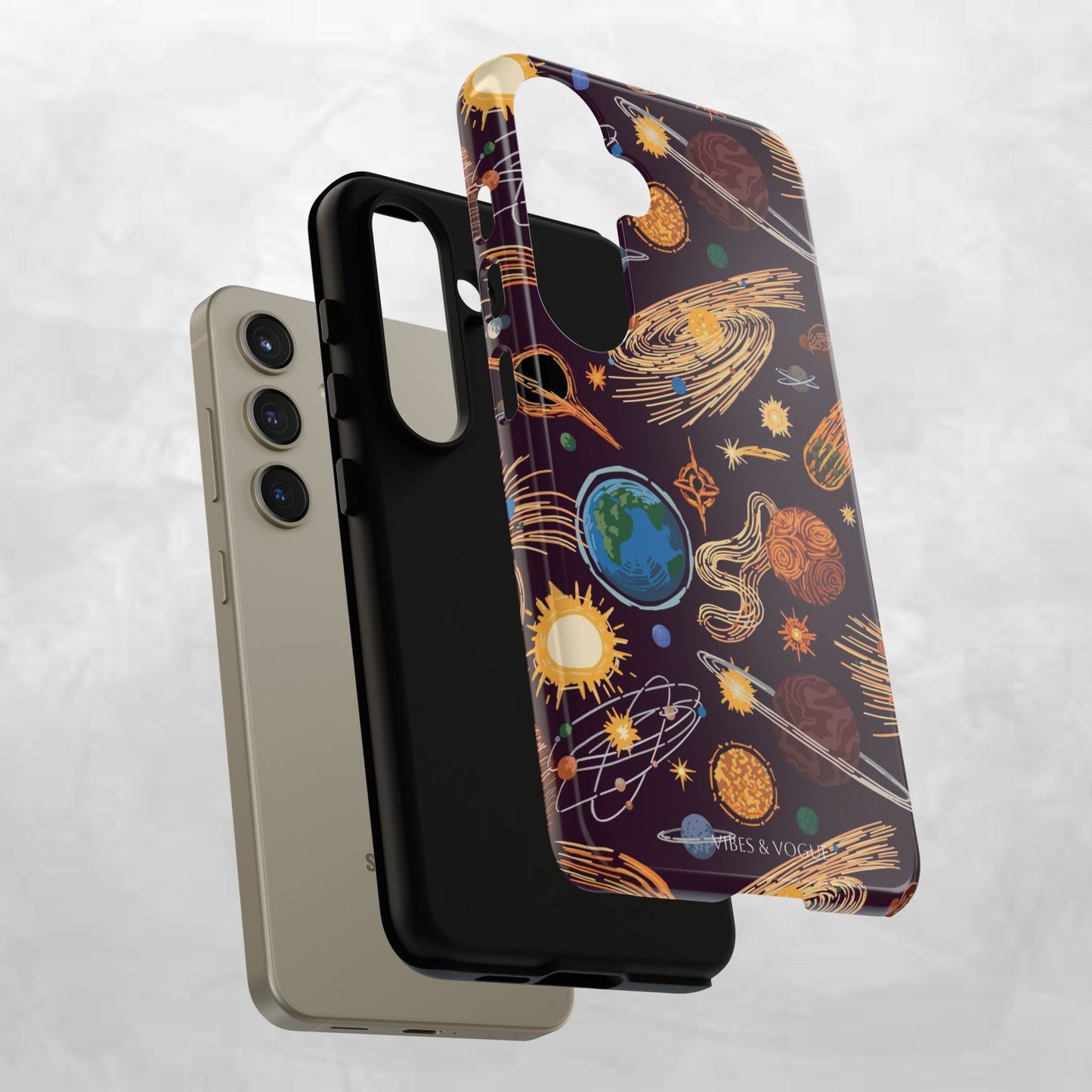 Space-Themed Phone Case - Cosmic Galaxy Design, Durable Protective Cover, Unique Gift, Celestial Lover's Accessory