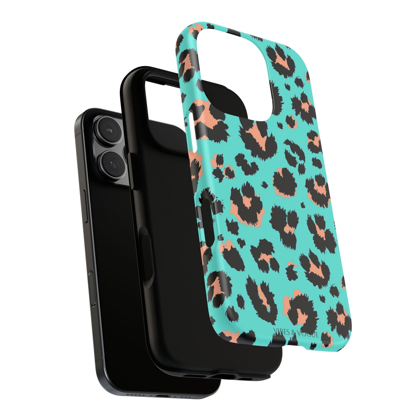 Leopard Print Phone Case, Tough Phone Case, Wild Style Accessory, Animal Print Cover, Stylish Phone Protection