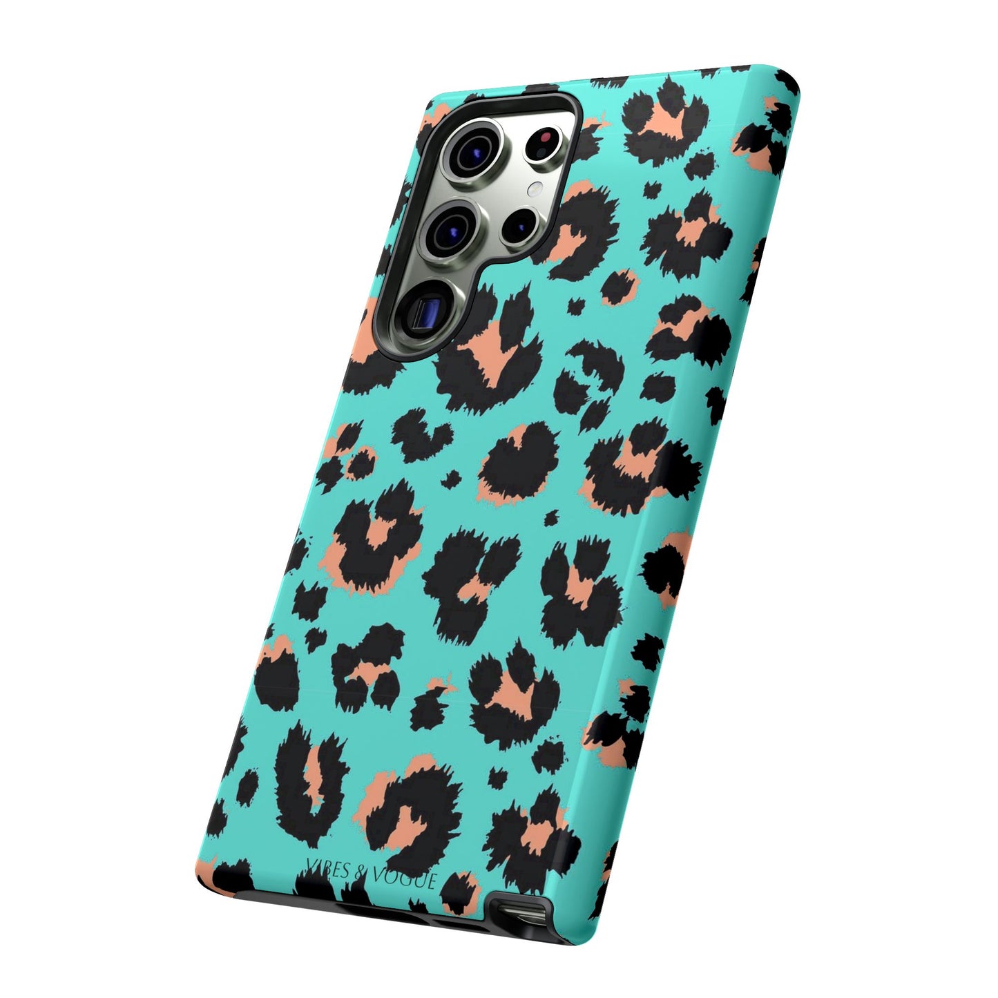 Leopard Print Phone Case, Tough Phone Case, Wild Style Accessory, Animal Print Cover, Stylish Phone Protection