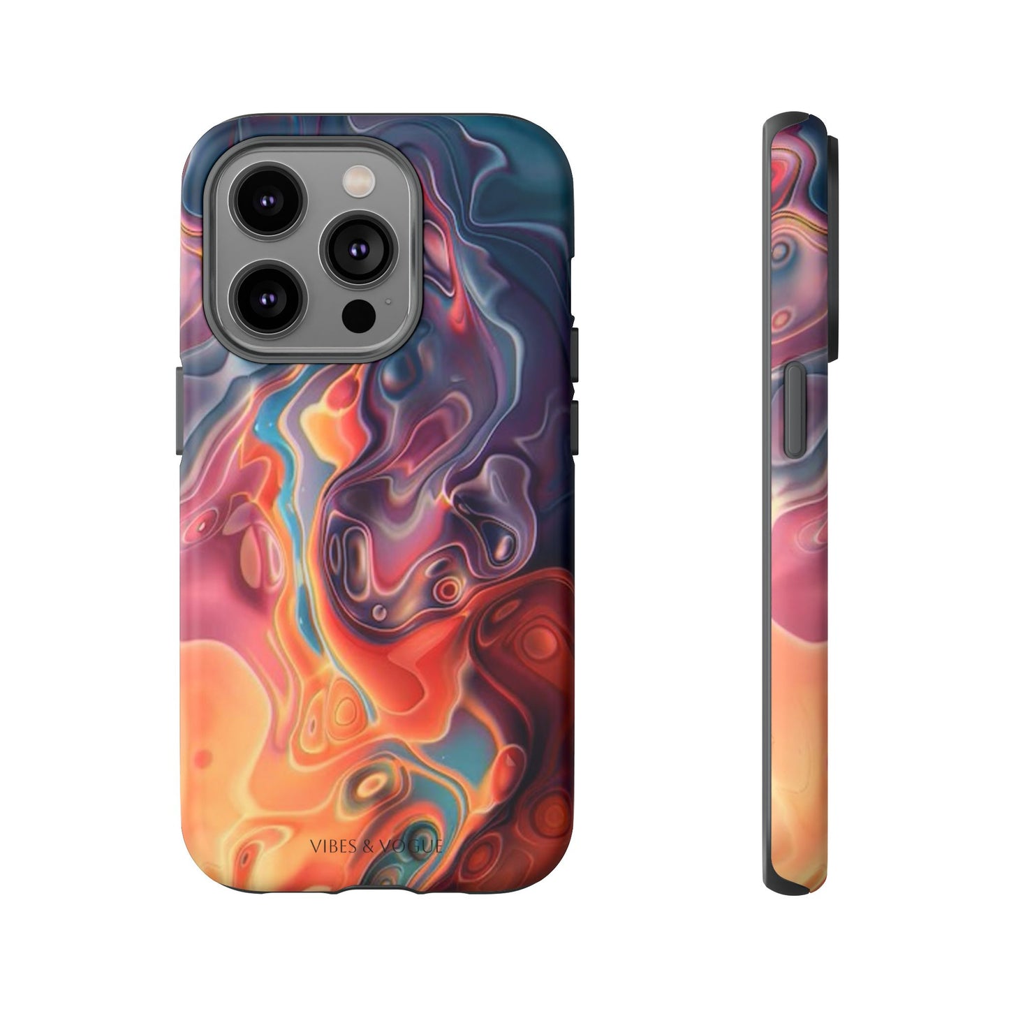 Colorful Phone Case, Abstract Print Cover, Tough Cases for Protection, Gift for Her, Modern Design, Trendy Mobile Accessory