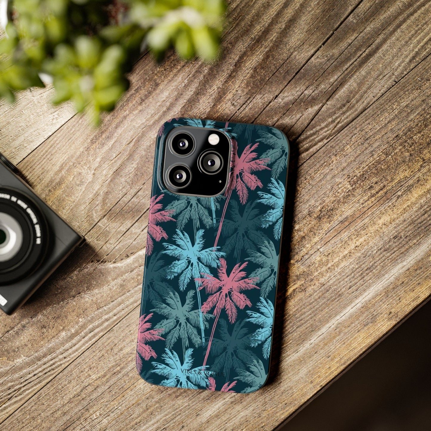 Tropical Vibes Slim Phone Case - Summer Botanical Design