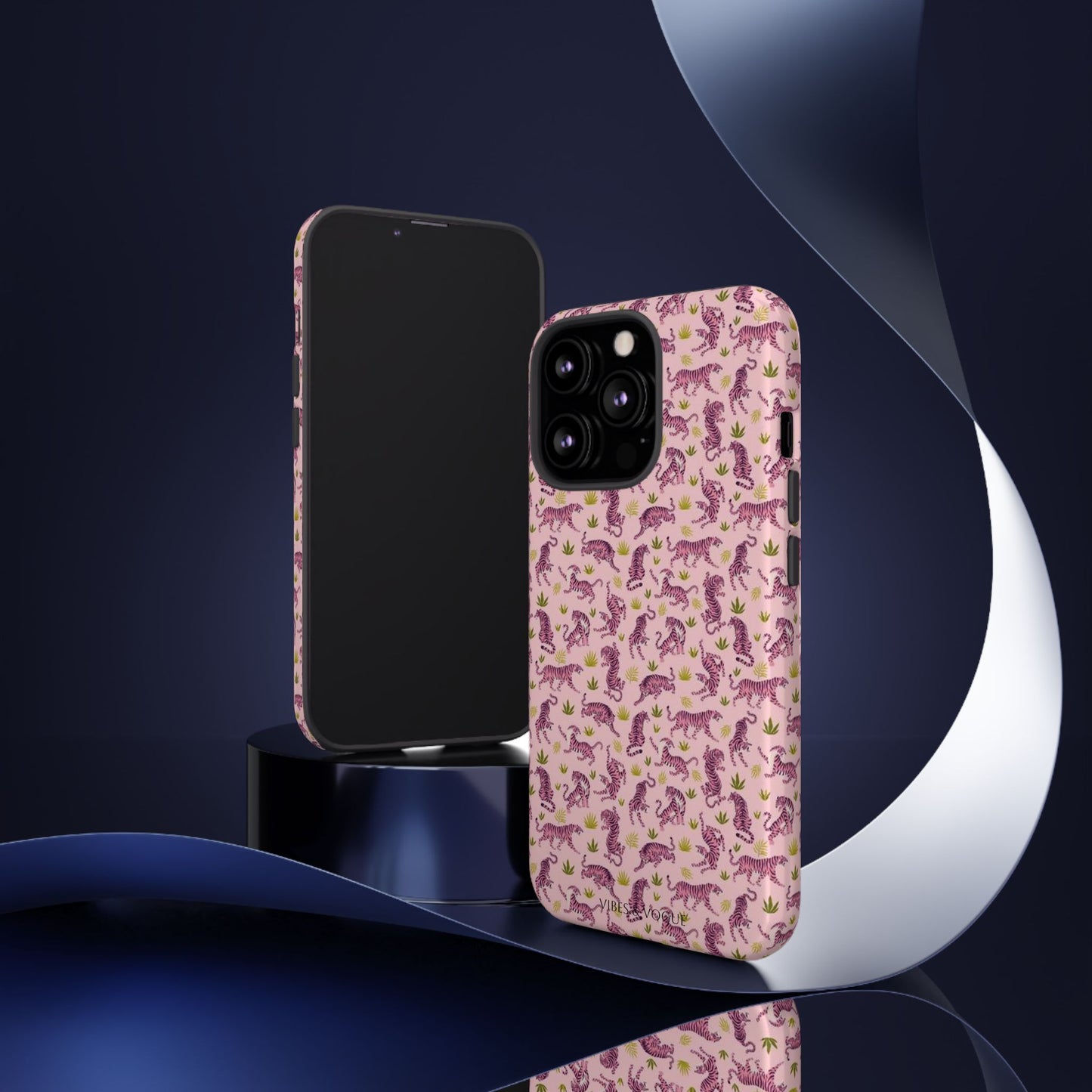 Pink Tiger Pattern Phone Case - Tough Cases