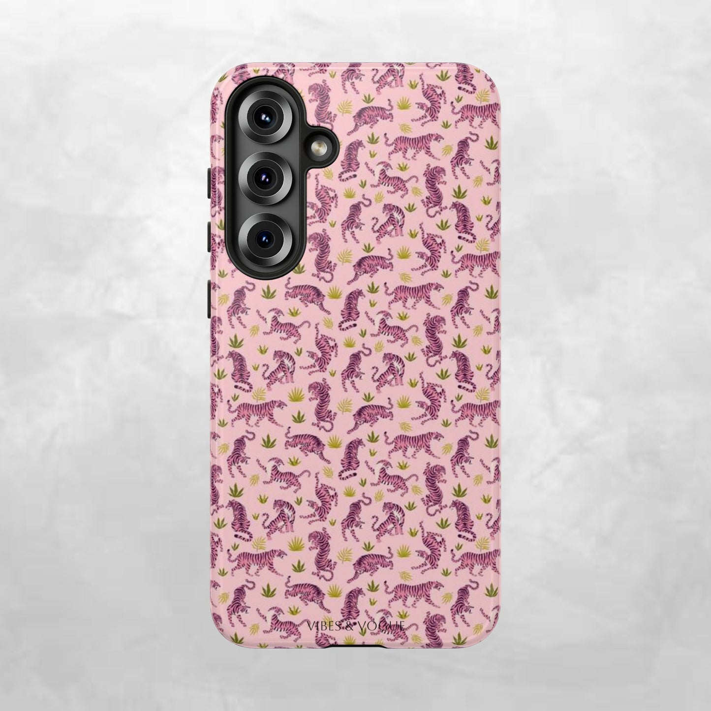 Pink Tiger Pattern Phone Case - Tough Cases