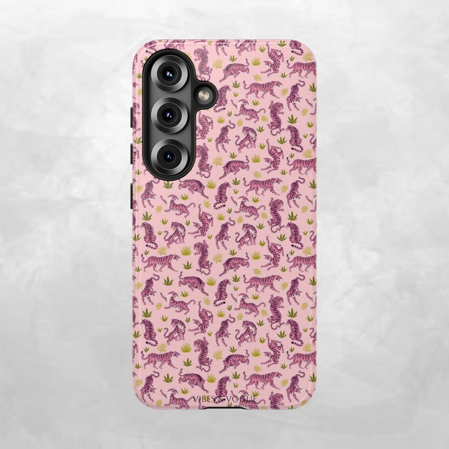 Pink Tiger Pattern Phone Case - Tough Cases