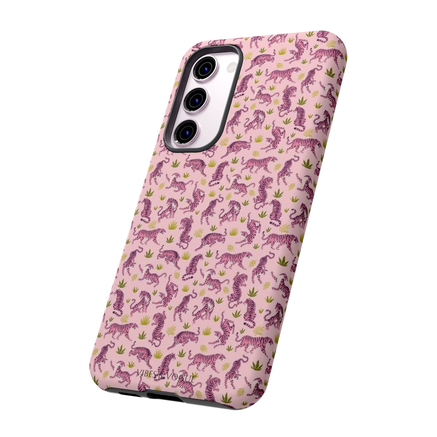 Pink Tiger Pattern Phone Case - Tough Cases