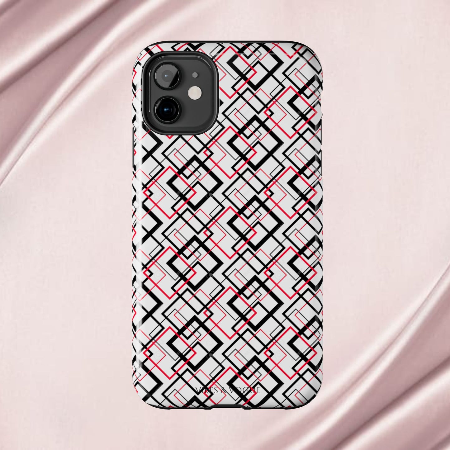 Stylish Geometric Tough Phone Case - Modern Design for Trendsetters