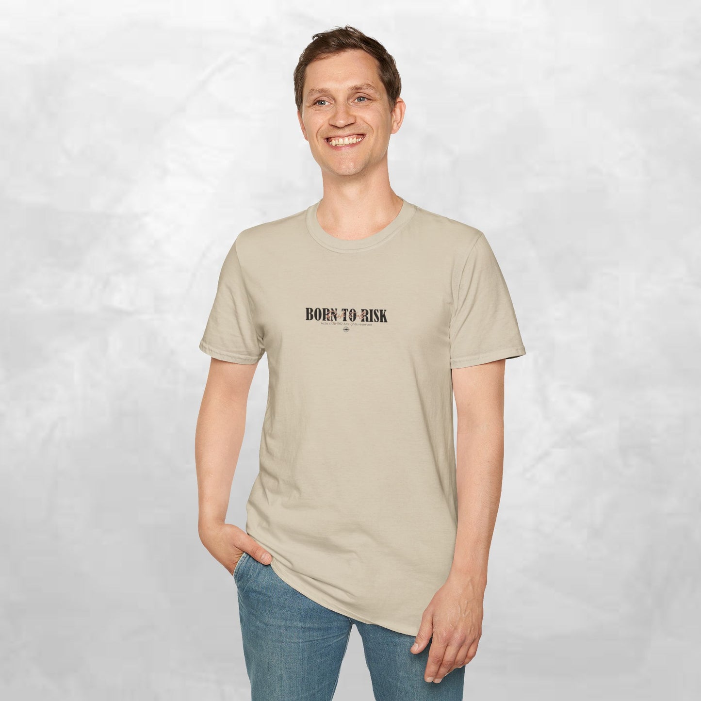Born to Risk T-Shirt — Minimalist Motivational Graphic Tee