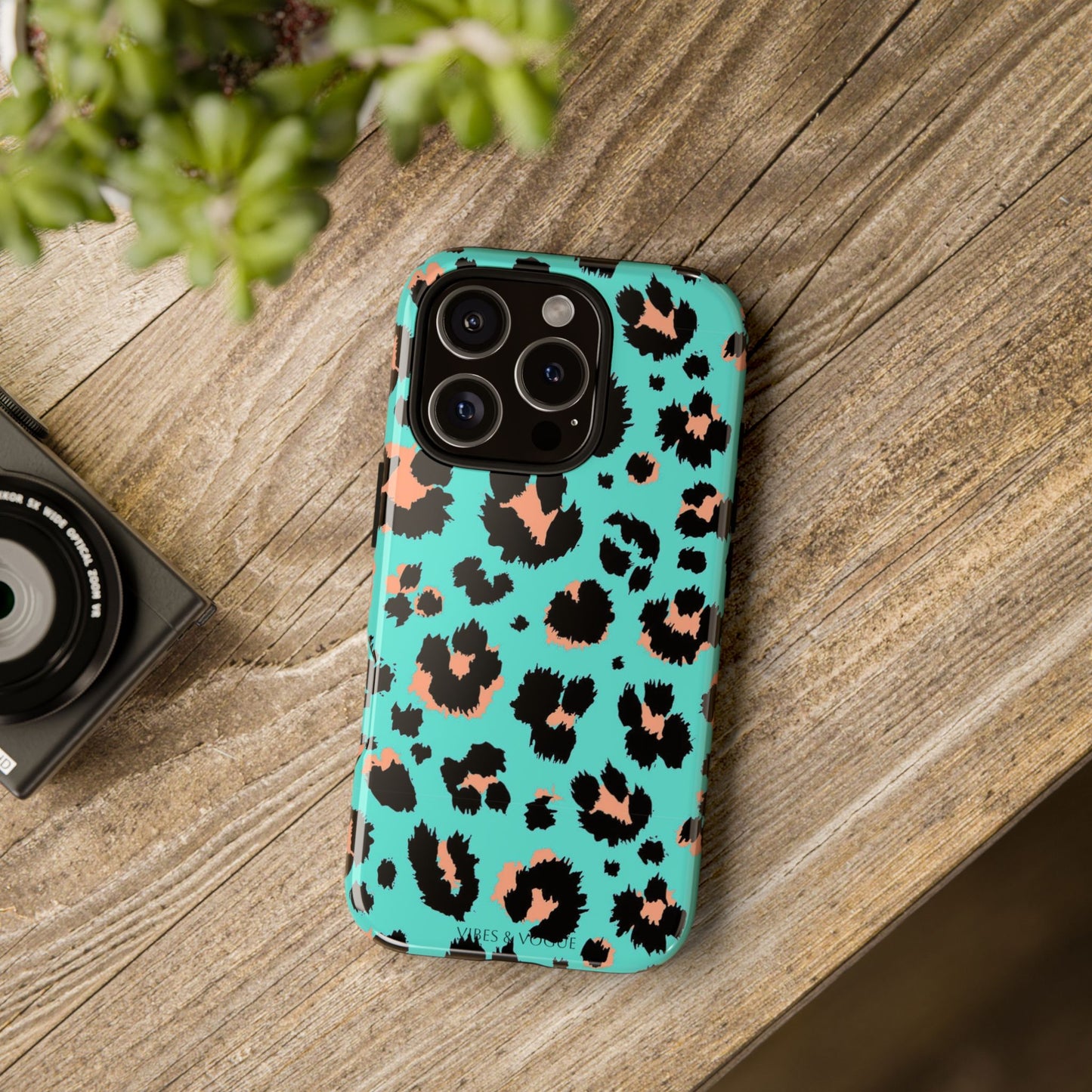 Leopard Print Phone Case, Tough Phone Case, Wild Style Accessory, Animal Print Cover, Stylish Phone Protection