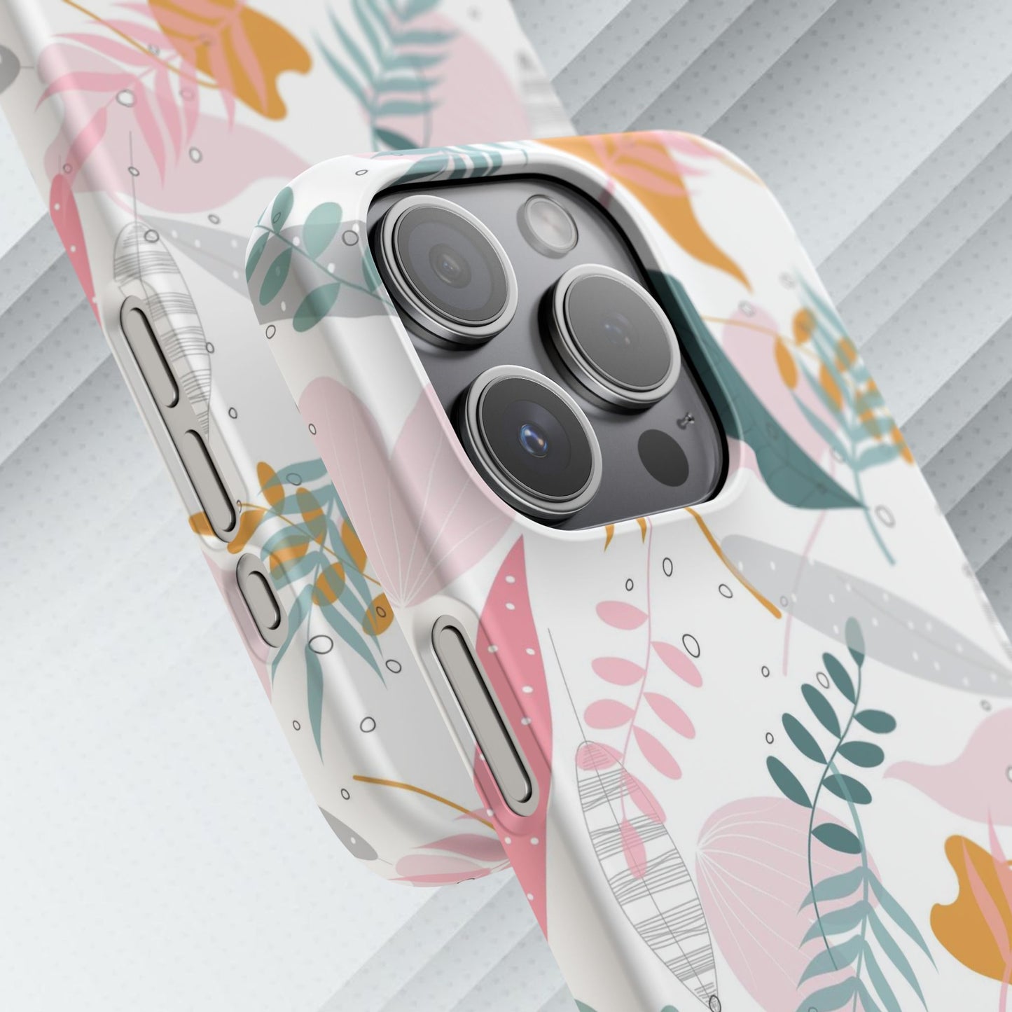 Floral Snap Case - Stylish Phone Protector with Botanical Design