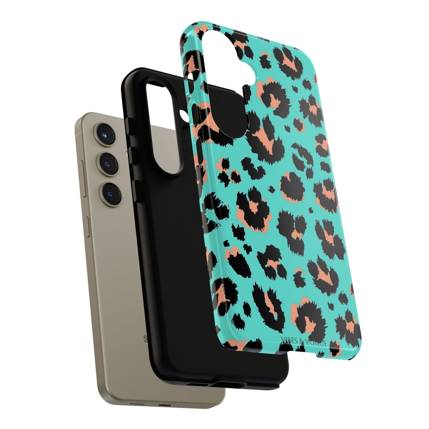 Leopard Print Phone Case, Tough Phone Case, Wild Style Accessory, Animal Print Cover, Stylish Phone Protection