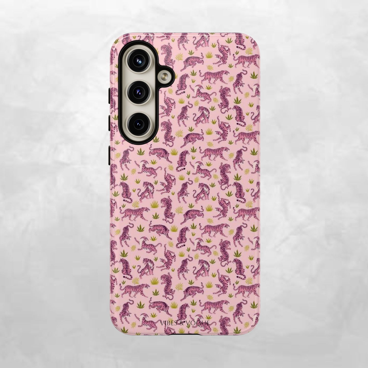 Pink Tiger Pattern Phone Case - Tough Cases