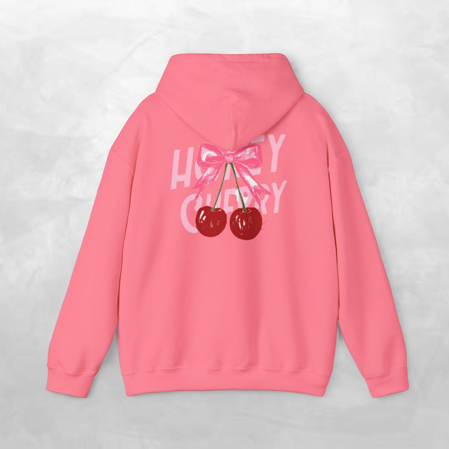 Cherry Bow Unisex Hoodie - Sweet, Cozy Style for Spring, Casual Wear, Gift for Birthdays, Summer Fun, Festival Fashion
