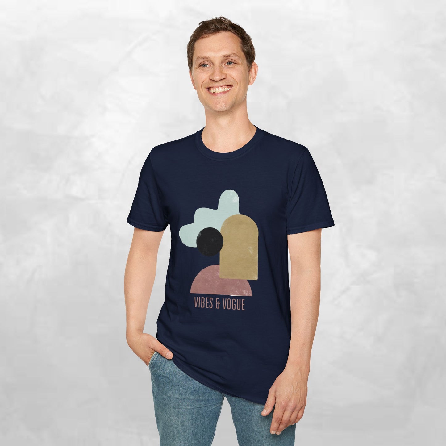 Vibes & Vogue Unisex Softstyle T-Shirt - Trendy Casual Wear for Art Lovers