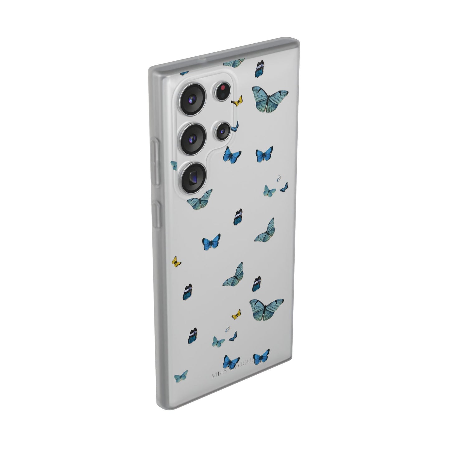 Butterfly Vibes Phone Case, Flexible Phone Cover, Elegant Phone Accessory, Gift for Nature Lovers, Spring Decor, Eco-Friendly Case