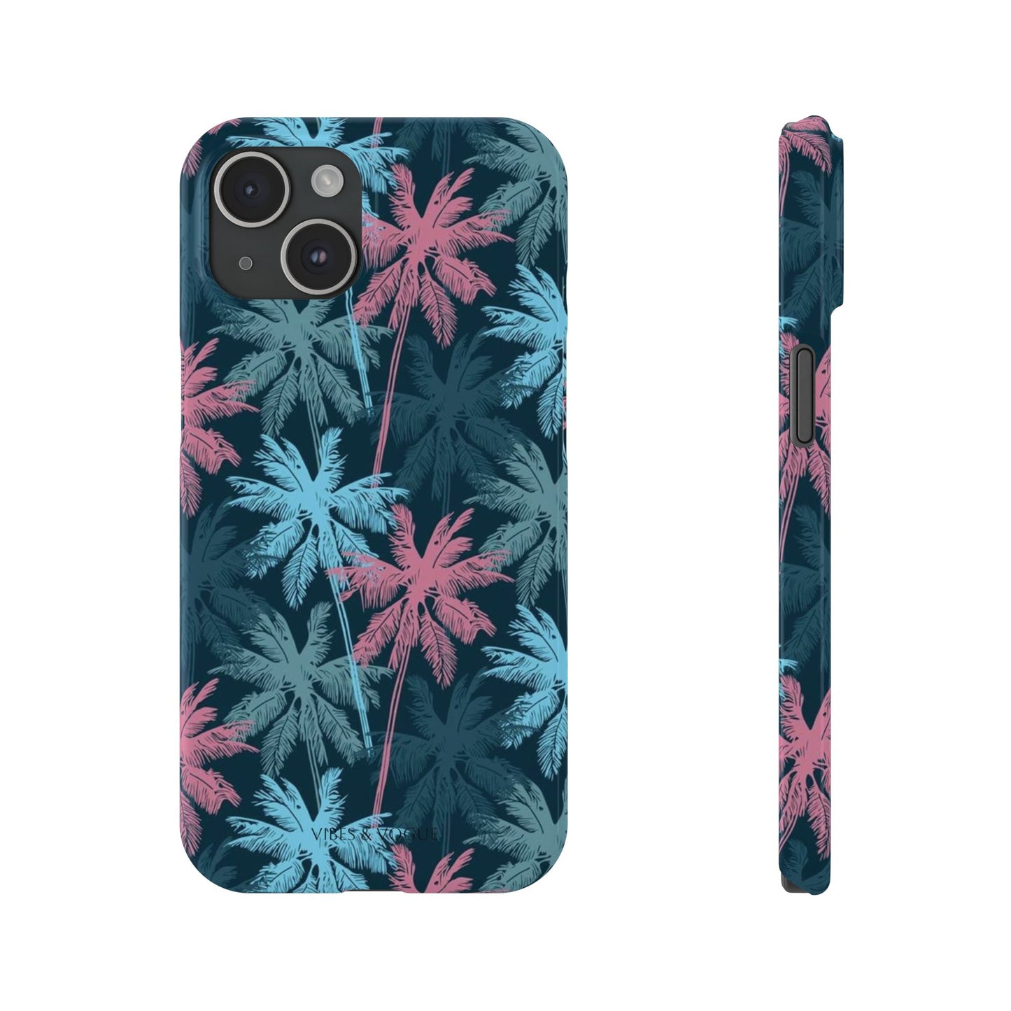Tropical Vibes Slim Phone Case - Summer Botanical Design