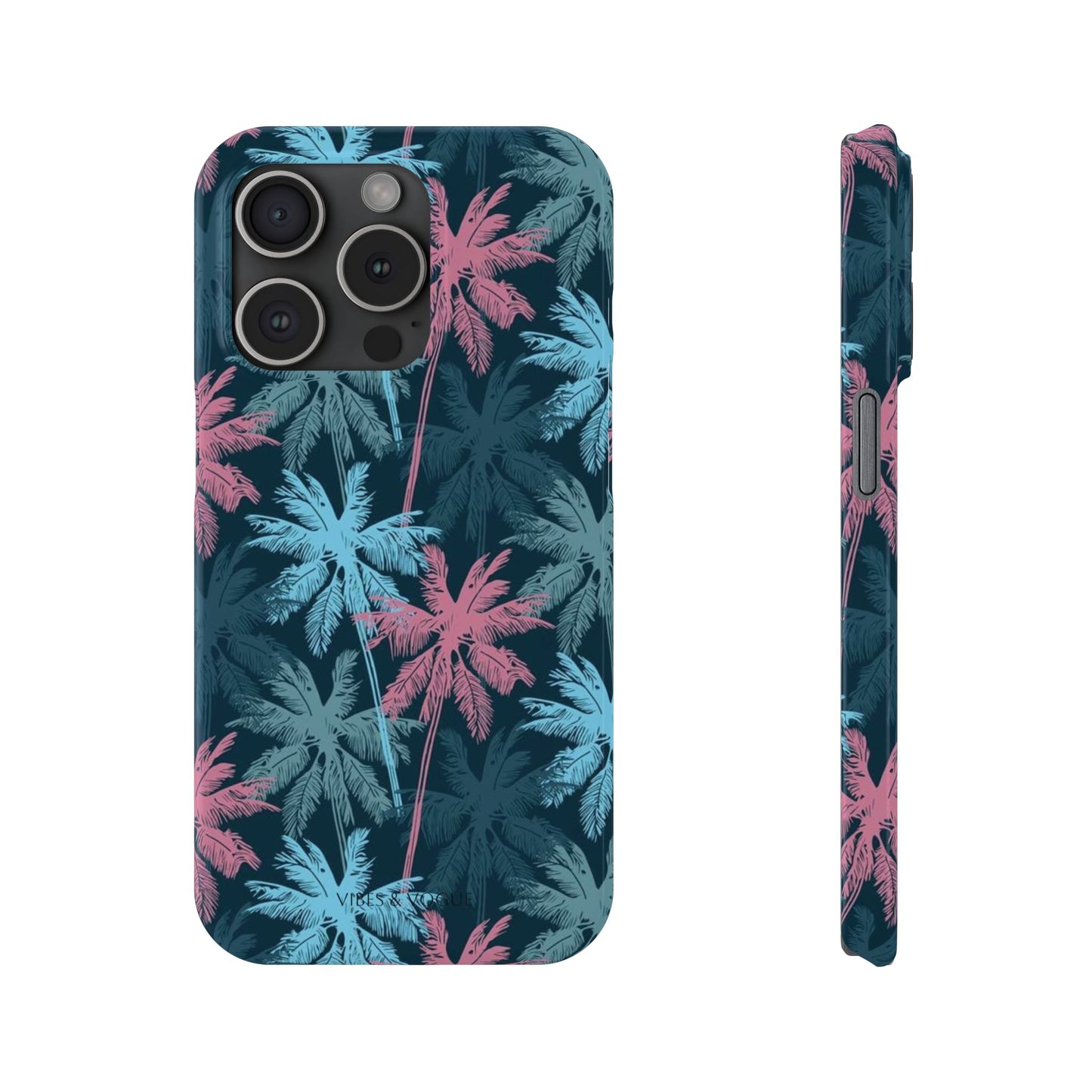 Tropical Vibes Slim Phone Case - Summer Botanical Design