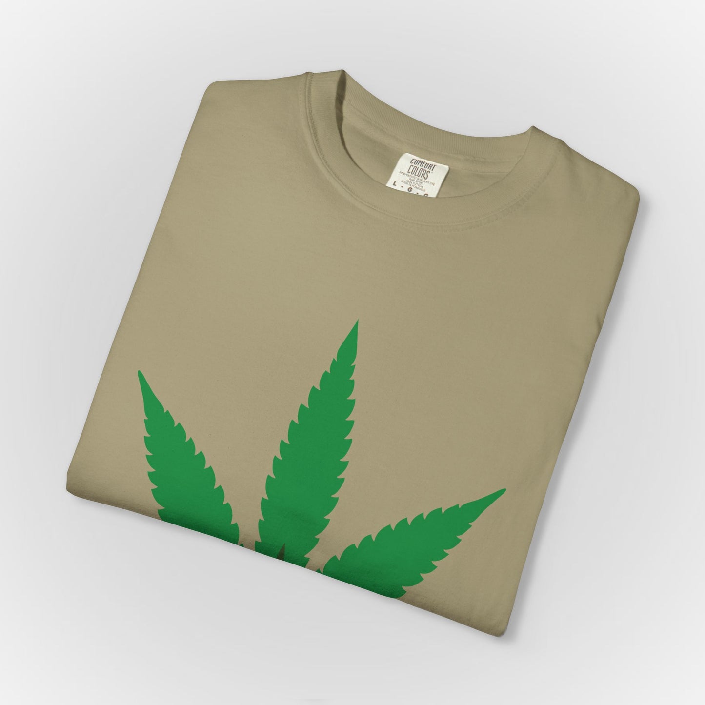 Organic Cannabis Leaf Unisex T-Shirt | Eco-Friendly Apparel for Green Living