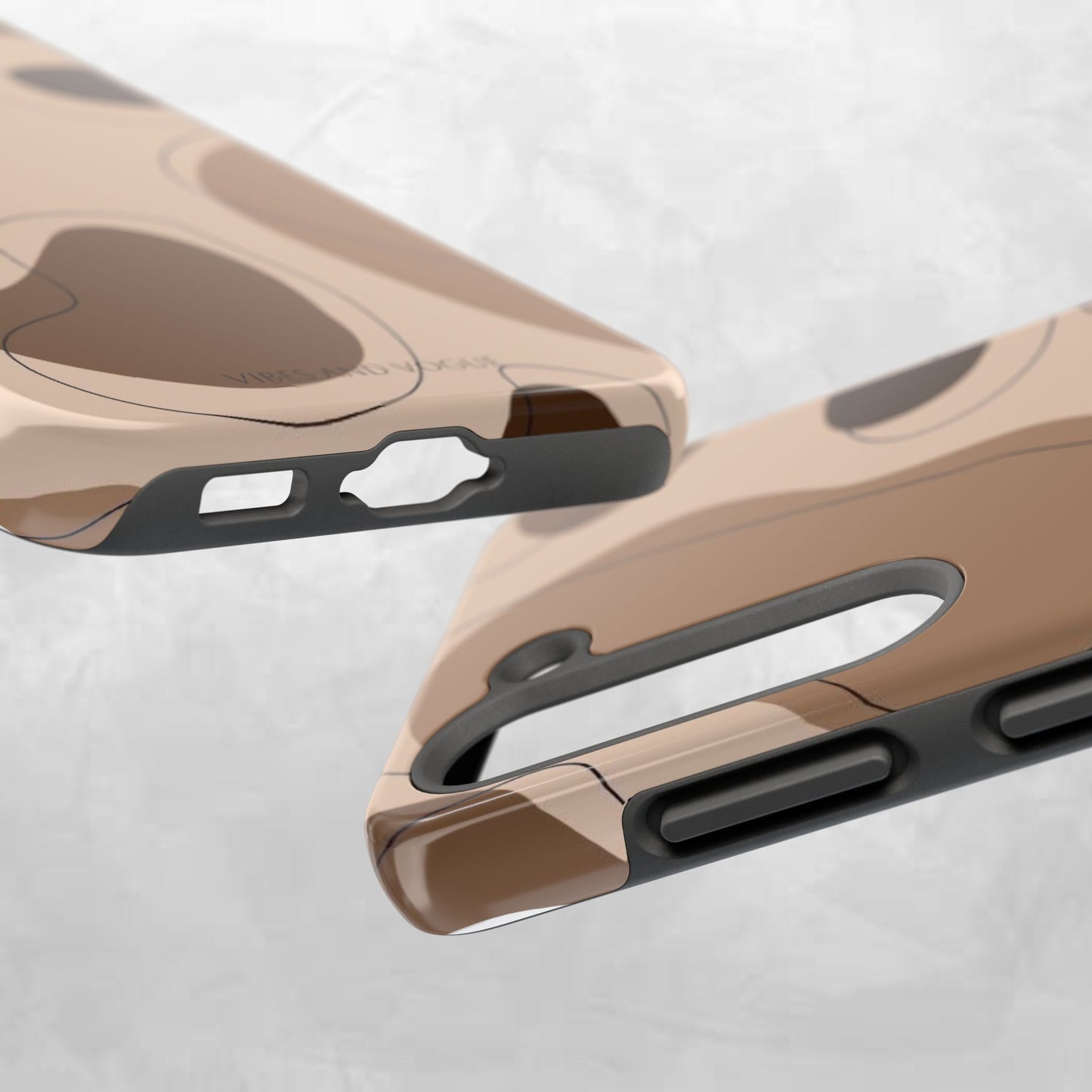 Abstract Brown Cowhide Tough Phone Case