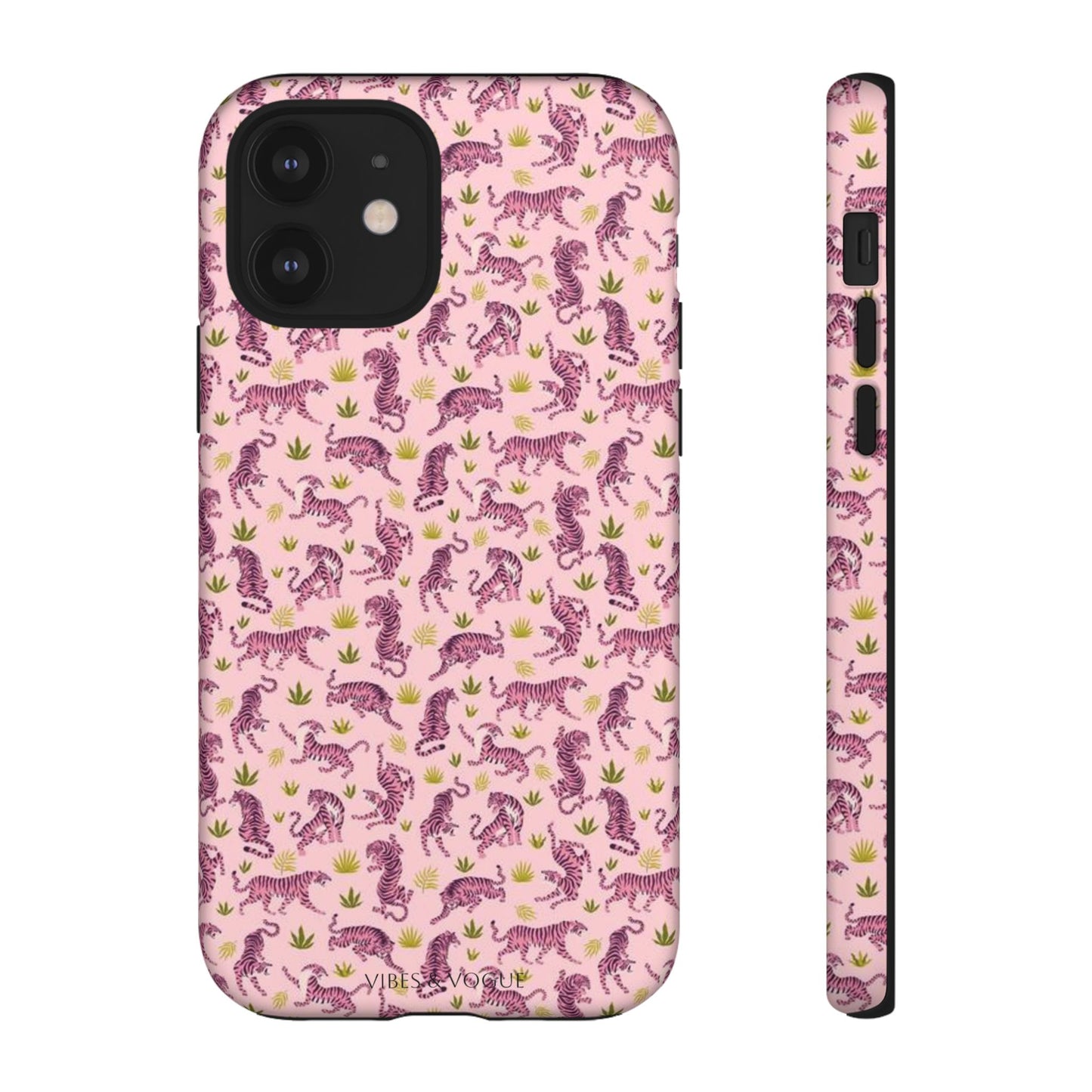 Pink Tiger Pattern Phone Case - Tough Cases