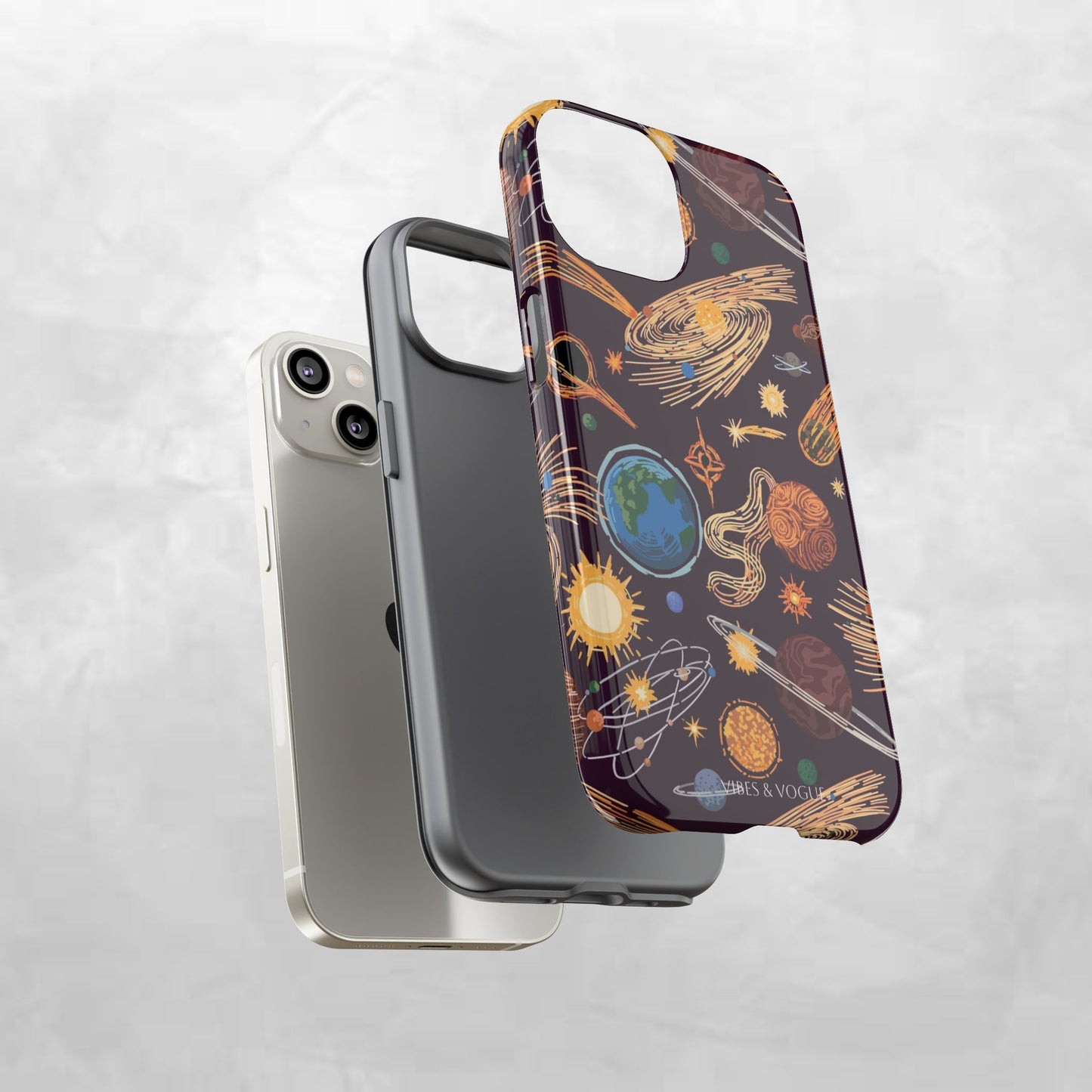 Space-Themed Phone Case - Cosmic Galaxy Design, Durable Protective Cover, Unique Gift, Celestial Lover's Accessory