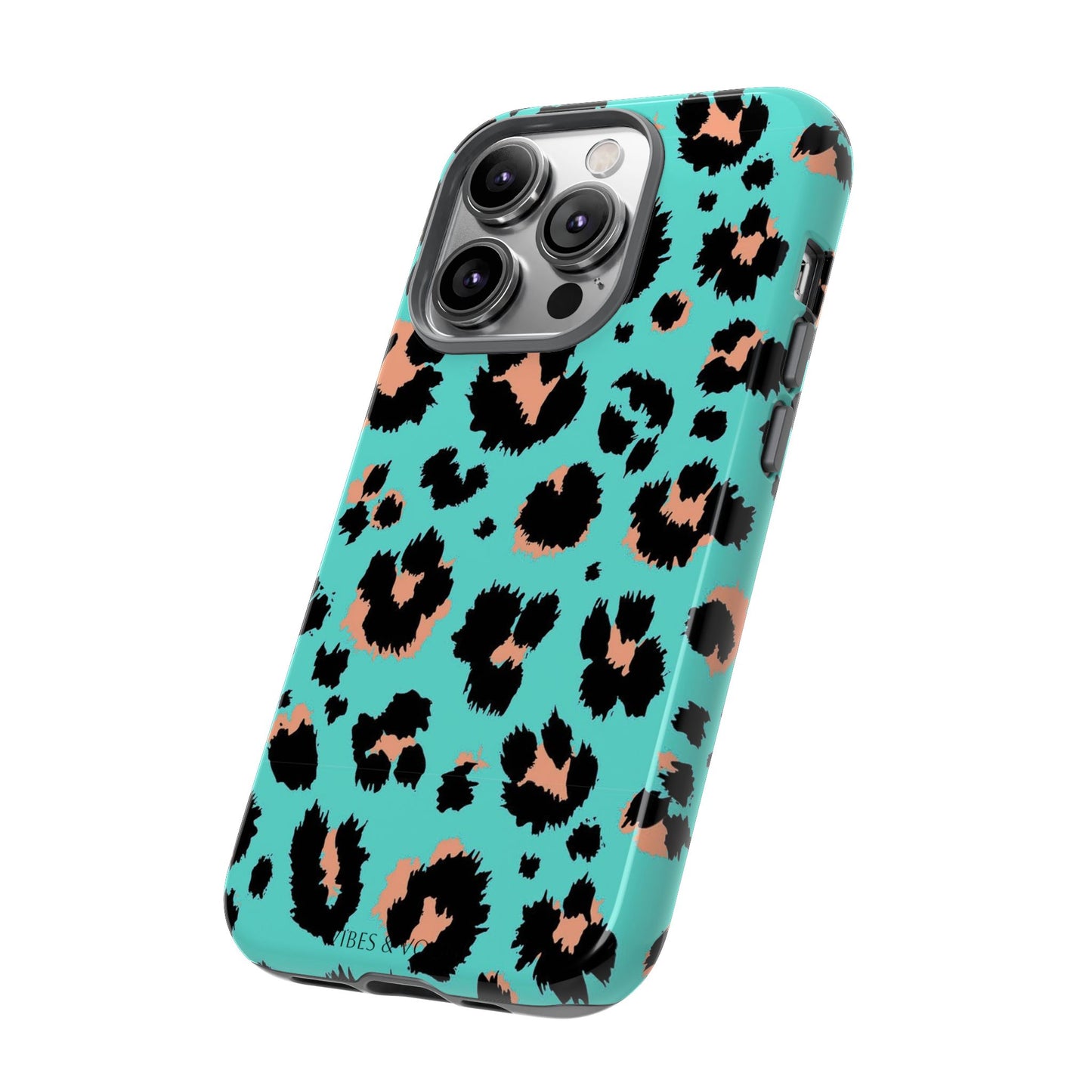 Leopard Print Phone Case, Tough Phone Case, Wild Style Accessory, Animal Print Cover, Stylish Phone Protection