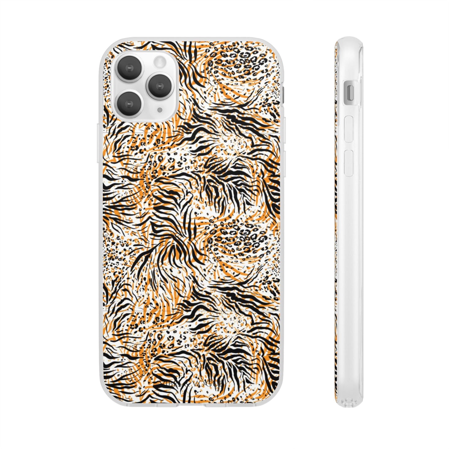 Wild Animal Print Flexi Case for iPhone - Fierce & Trendy Design