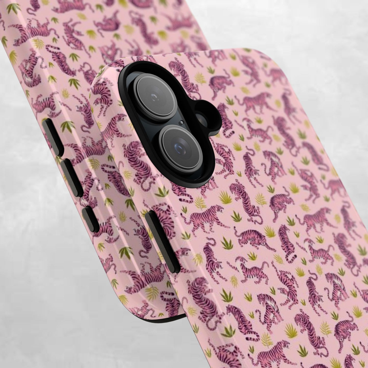 Pink Tiger Pattern Phone Case - Tough Cases
