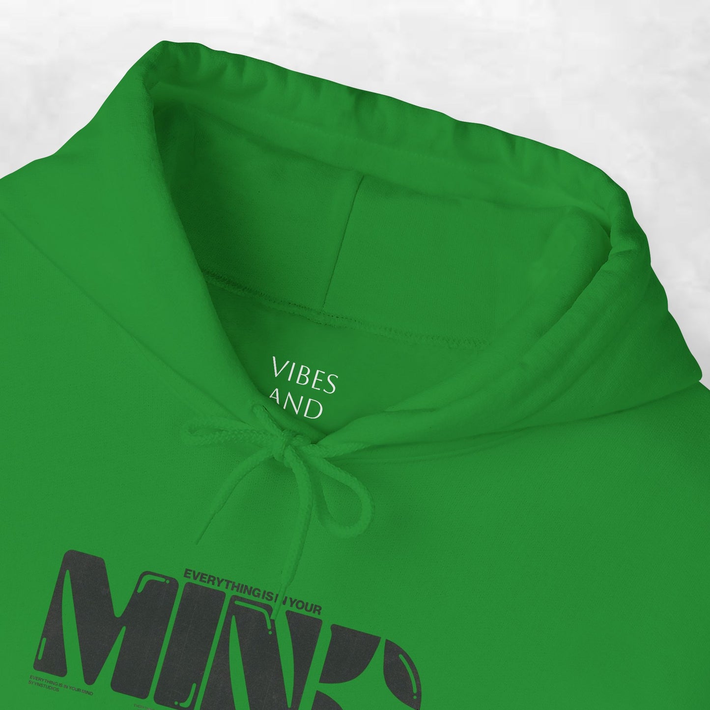 Mind Logo Hoodie — Minimalist Black Typography Pullover