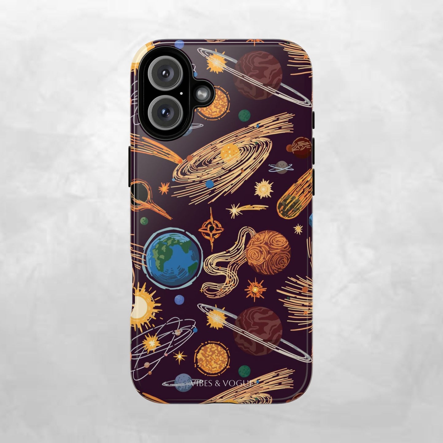 Space-Themed Phone Case - Cosmic Galaxy Design, Durable Protective Cover, Unique Gift, Celestial Lover's Accessory