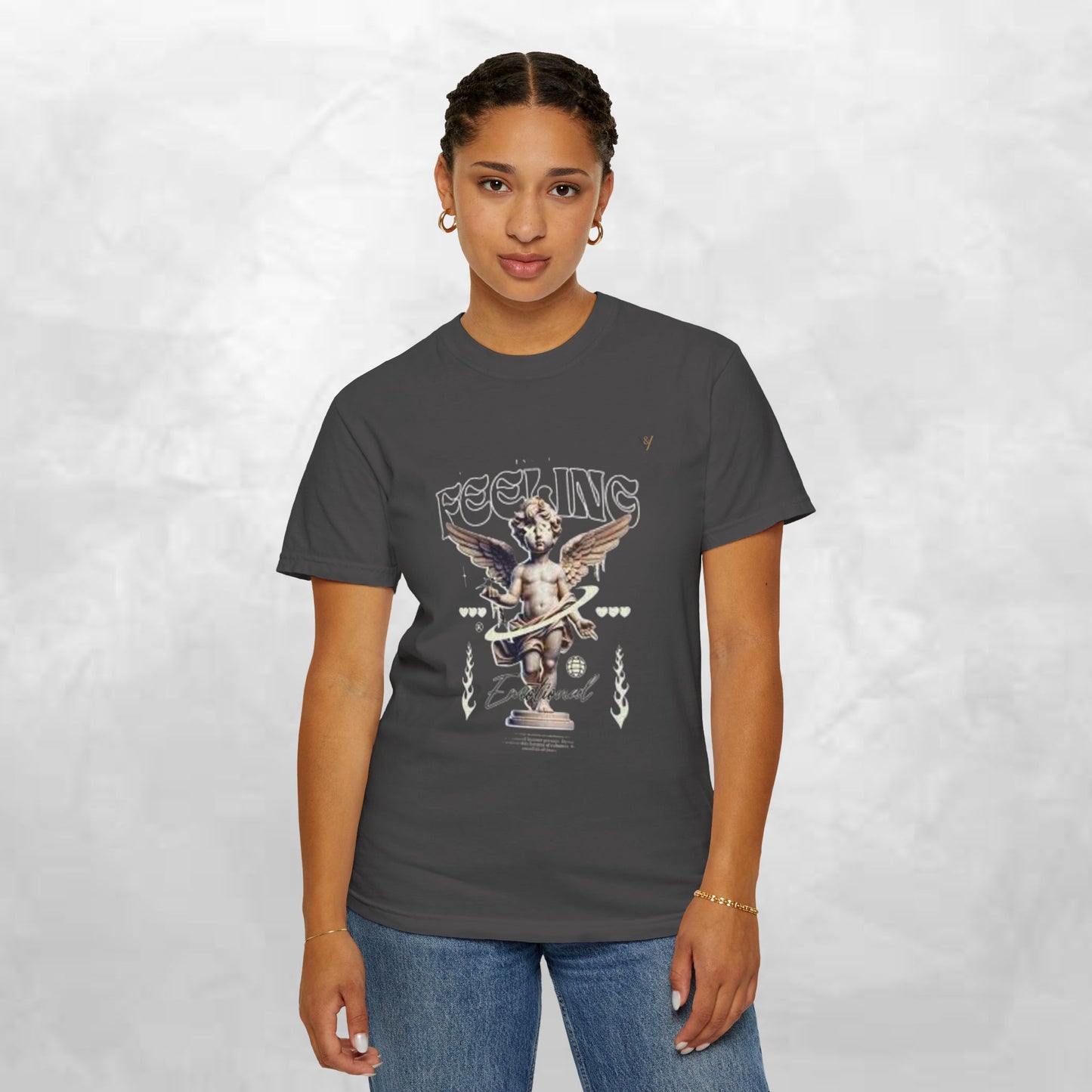 Vintage-Inspired Angel Graphic T-Shirt - Perfect for Casual Wear, Gift for Music Lovers, Cute Outfit Idea, Retro Design, Cozy Everyday Tee