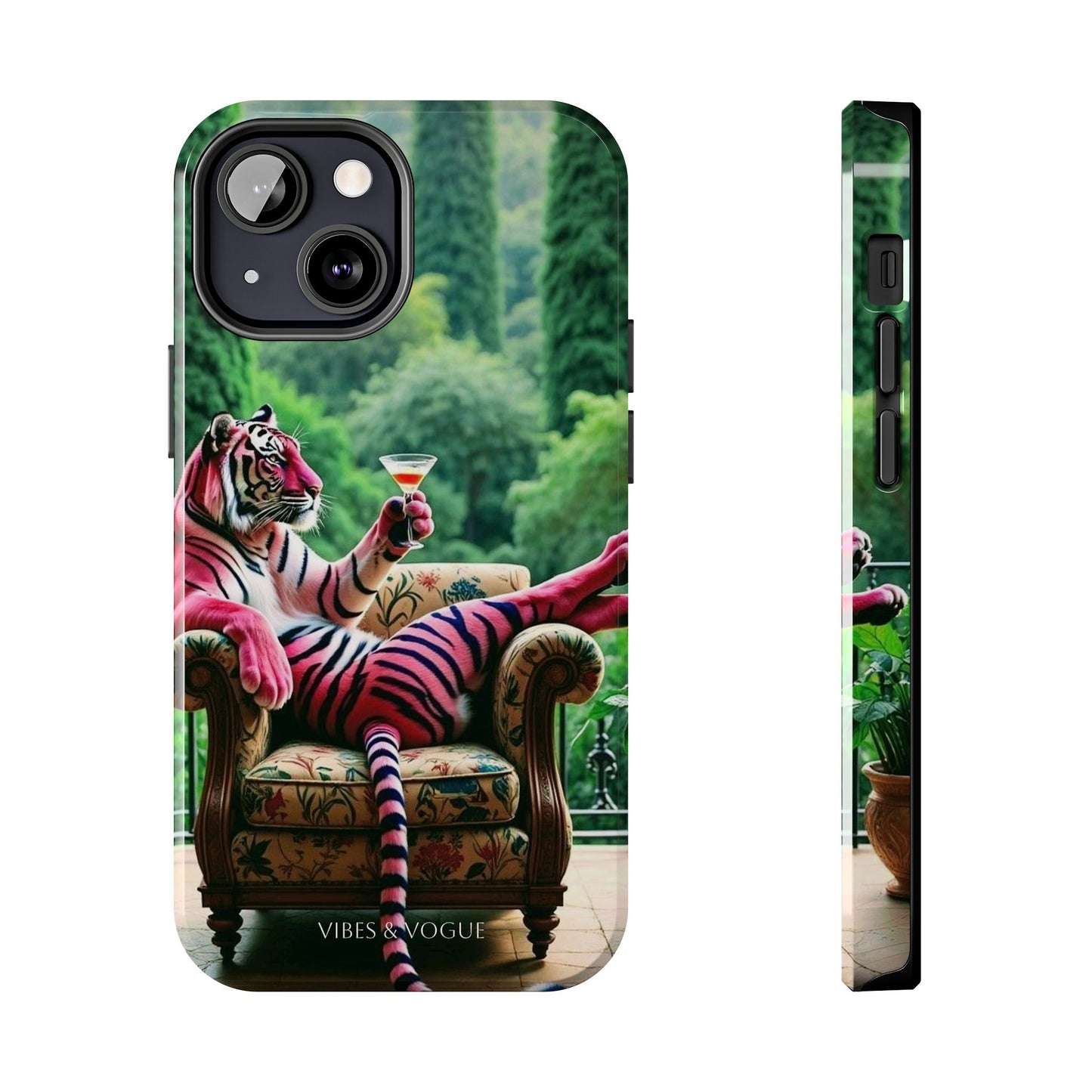 Relaxed Tiger Phone Case | Tough Case for Animal Lovers, Unique Gift for Friends, Stylish Tech Accessories, Fun Phone Cover, Vibrant Design