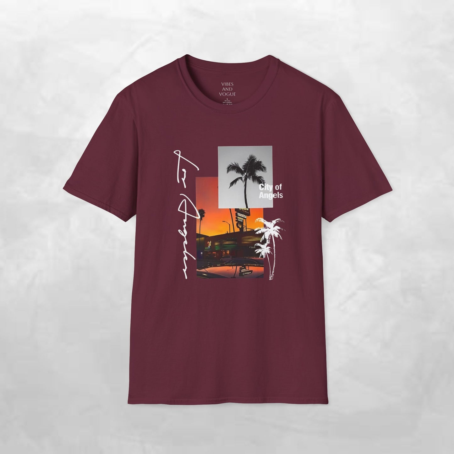 T-Shirt — Tropical Sunset Los Angeles Palm Tree Tee